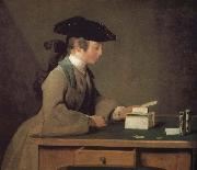Jean Baptiste Simeon Chardin Stack of cards folded juvenile Germany oil painting artist